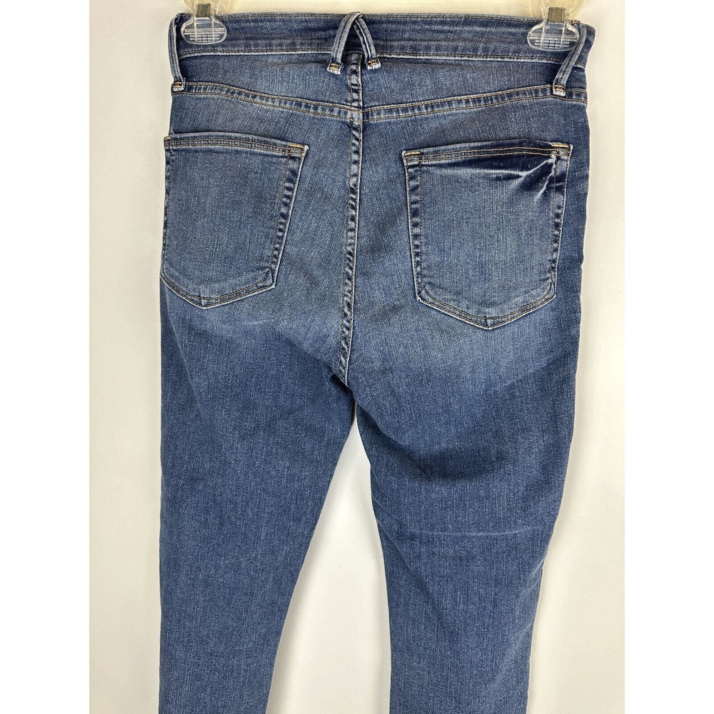 Good American Good Legs High Rise Split Hem Crop Skinny Jeans Womens Size 6 / 28 - Picture 11 of 13